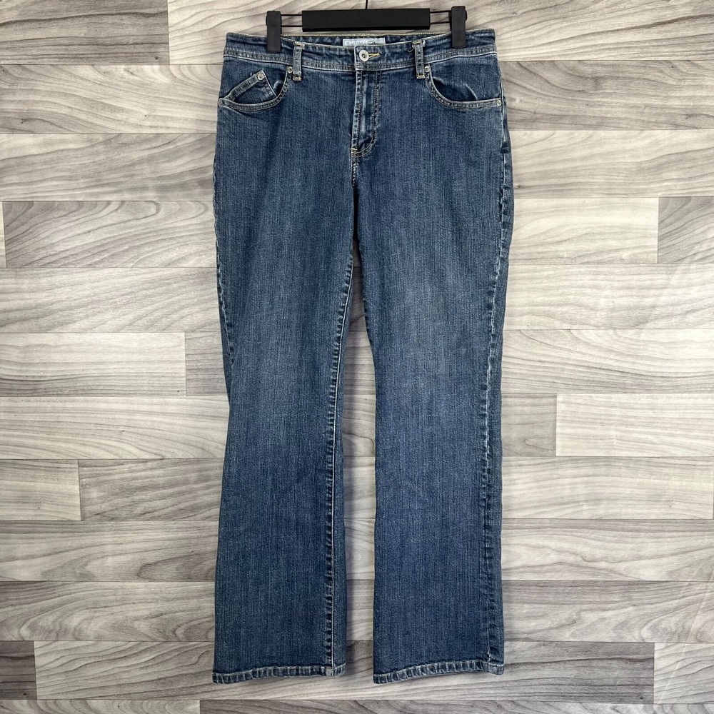 Chico's Platinum Boot Cut Jeans Women's 1R/10 Blue Denim Medium Wash Mid-Rise‎